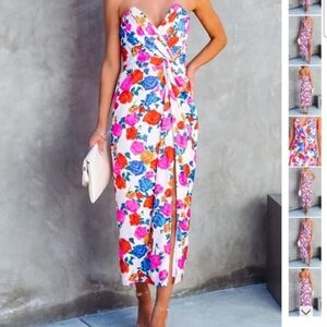 Vici strapless dress